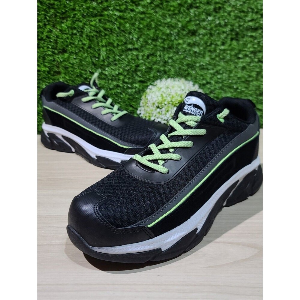 Avenger Electra CT Work Boots - Black/Green US 8